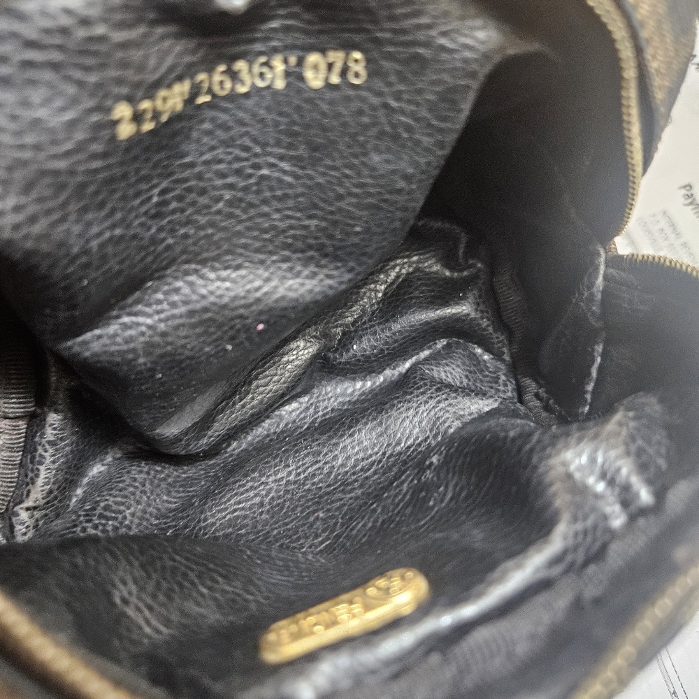 Fendi Black and Tan Monogram Clutch - Picture 3 of 5